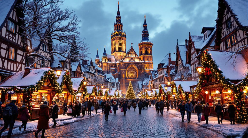 découvrez toutes les informations essentielles pour vous rendre au marché de noël de strasbourg en 2025. que ce soit par train, voiture ou en transports en commun, suivez notre guide pratique pour profiter pleinement de la magie des fêtes dans cette ville emblématique.