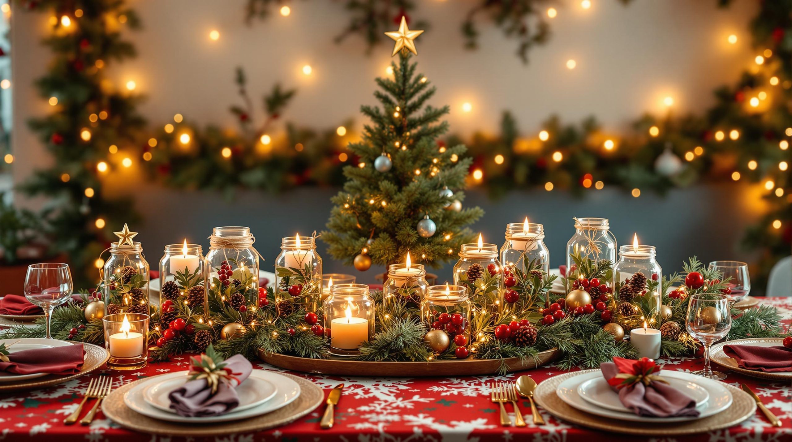 découvrez des idées créatives pour réutiliser des pots de yaourt en verre et embellir votre table de noël. transformez ces contenants en décorations uniques et écoresponsables qui raviront vos invités et donneront une touche festive à votre repas.