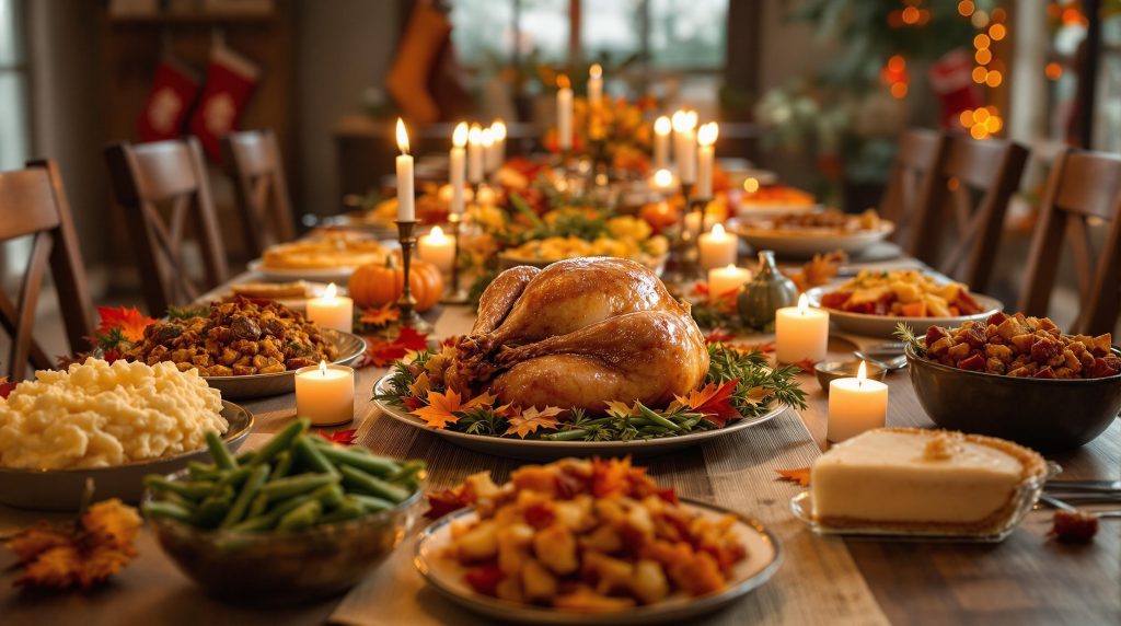 découvrez le repas traditionnel de thanksgiving en 2025, une célébration où la gastronomie évolue. explorez les plats iconiques revisités et les nouvelles tendances culinaires qui enrichissent cette fête emblématique. vivez une expérience gastronomique unique à chaque bouchée.