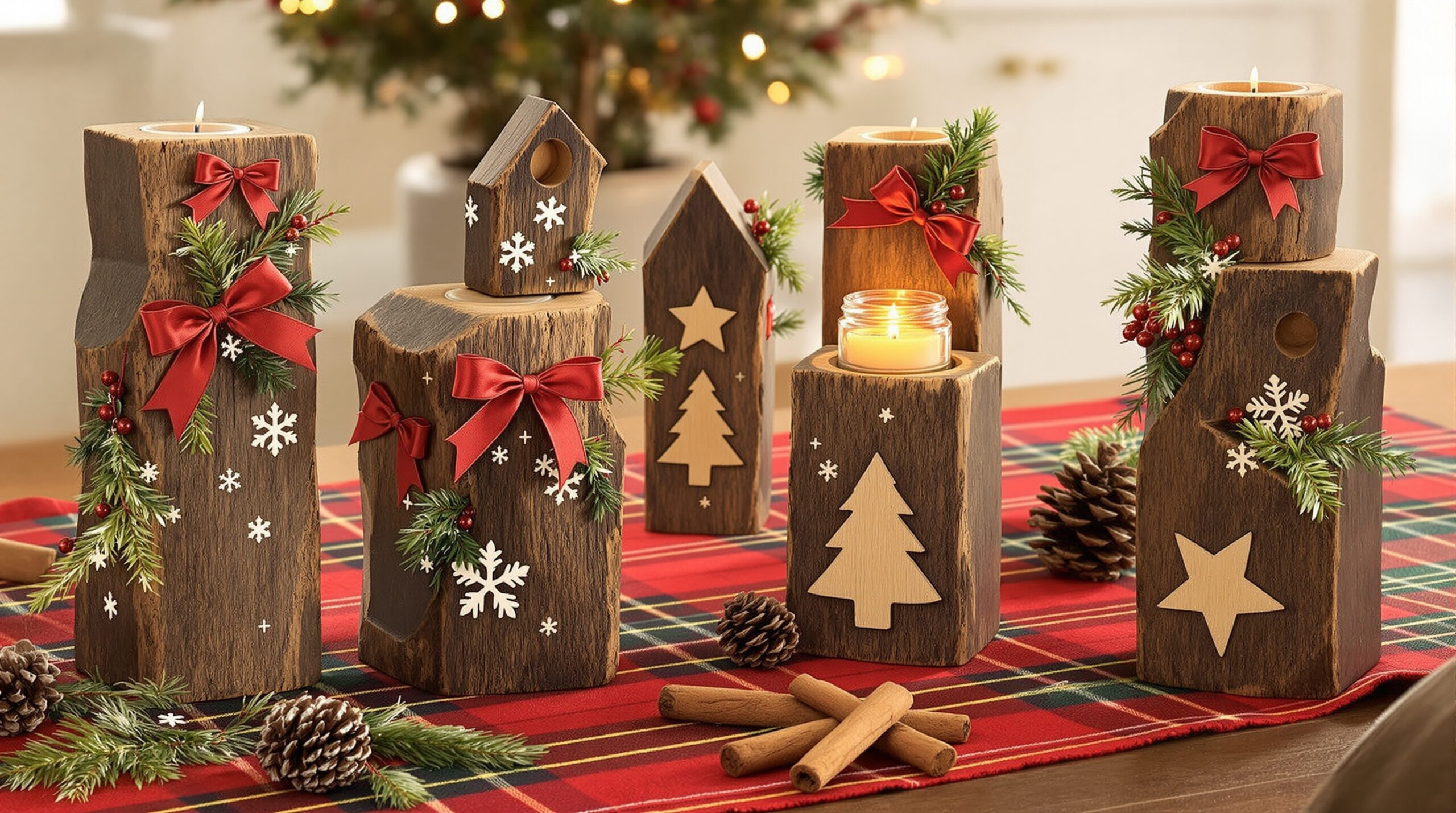 découvrez des idées créatives et originales pour utiliser des rondins de bois lors des fêtes de noël afin de décorer votre intérieur et créer une ambiance chaleureuse et festive.