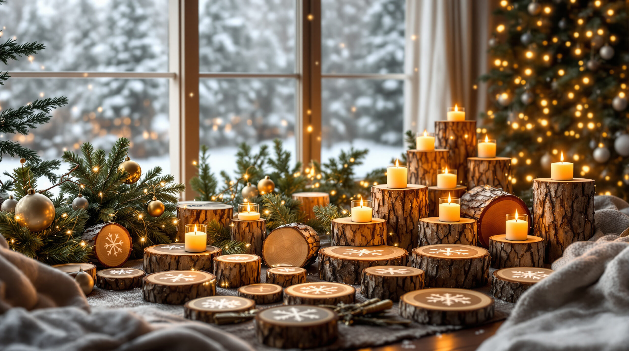 découvrez des idées créatives et originales pour décorer votre intérieur avec des rondins de bois à l’occasion des fêtes de noël. apportez une touche rustique et chaleureuse à votre décoration de noël grâce à ces inspirations diy faciles à réaliser.