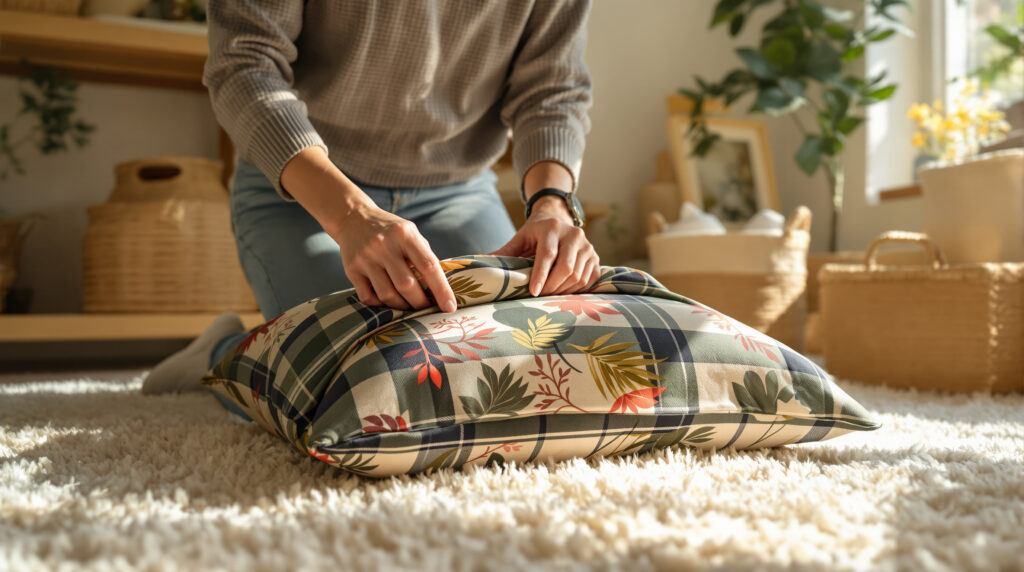 découvrez nos astuces simples pour plier parfaitement votre coussin plaid nature & découvertes et gagner de la place. profitez d’un rangement optimal tout en préservant la qualité de votre accessoire préféré !